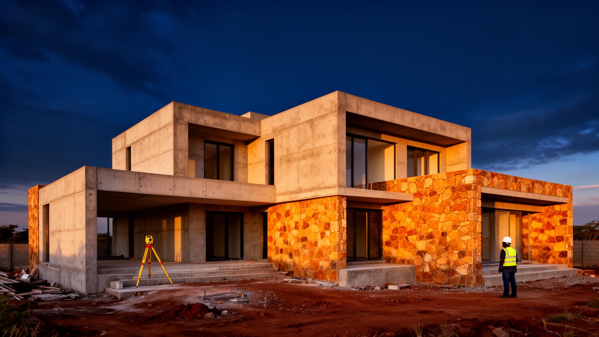 Contemporary Kenyan residence under construction